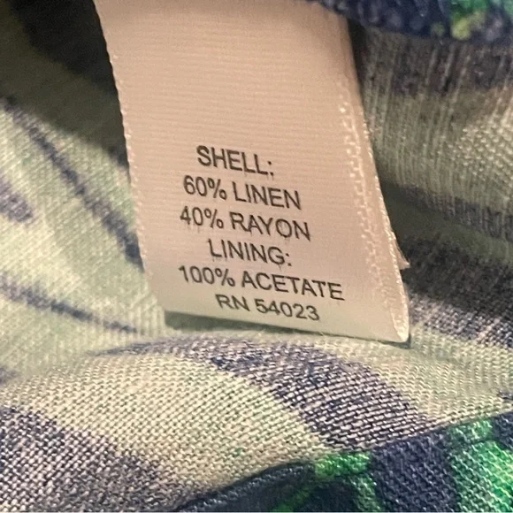 *Banana Republic women’s linen blend Leaf Print Mini Skirt, Sz 00 petite - Picture 7 of 7